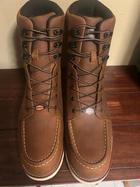 Brunt Marin 8” Waterproof Soft Toe Wedge Work Boot Size 16.